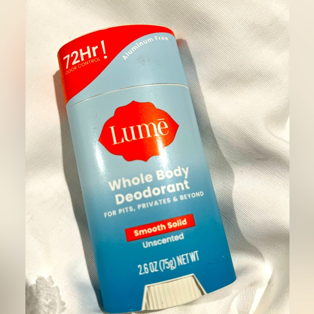 LUME unscented, aluminum free, deodorant